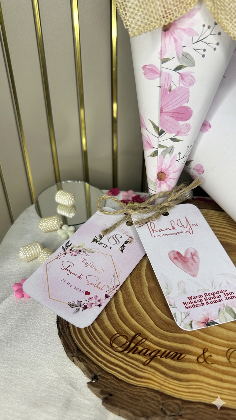 Wedding Favors: Cones & Tags